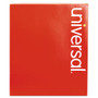 Universal Bright Colored Pressboard Classification Folders, 2" Expansion, 1 Divider, 4 Fasteners, Letter Size, Ruby Red, 10/Box View Product Image