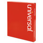 Universal Bright Colored Pressboard Classification Folders, 2" Expansion, 1 Divider, 4 Fasteners, Letter Size, Ruby Red, 10/Box View Product Image