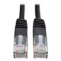 Tripp Lite CAT5e 350 MHz Molded Patch Cable, 25 ft, Black (TRPN002025BK) View Product Image