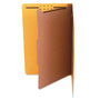 Universal Bright Colored Pressboard Classification Folders, 2" Expansion, 1 Divider, 4 Fasteners, Legal Size, Yellow Exterior, 10/Box View Product Image