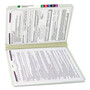 Smead Recycled Pressboard Fastener Folders, Straight Tabs, Two SafeSHIELD Fasteners, 2" Expansion, Legal Size, Gray-Green, 25/Box View Product Image