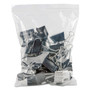 Universal Binder Clip Zip-Seal Bag Value Pack, Large, Black/Silver, 36/Pack (UNV10220VP) View Product Image