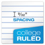 Ampad Double Sheet Pads, Medium/College Rule, 100 White 8.5 x 11.75 Sheets View Product Image