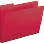 Smead Expanding Recycled Heavy Pressboard Folders, 1/3-Cut Tabs: Assorted, Letter Size, 1" Expansion, Bright Red, 25/Box View Product Image