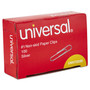 Universal Paper Clips, #1, Nonskid, Silver, 100 Clips/Box, 10 Boxes/Pack UNV72230 (UNV72230) View Product Image