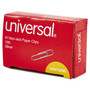 Universal Paper Clips, #1, Nonskid, Silver, 100 Clips/Box, 10 Boxes/Pack UNV72230 (UNV72230) View Product Image