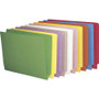 Smead Shelf-Master Reinforced End Tab Colored Folders, Straight Tabs, Letter Size, 0.75" Expansion, Green, 100/Box View Product Image