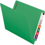 Smead Heavyweight Colored End Tab Fastener Folders, 0.75" Expansion, 2 Fasteners, Letter Size, Green Exterior, 50/Box View Product Image