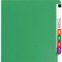 Smead Heavyweight Colored End Tab Fastener Folders, 0.75" Expansion, 2 Fasteners, Letter Size, Green Exterior, 50/Box View Product Image