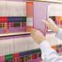 Smead Shelf-Master Reinforced End Tab Colored Folders, Straight Tabs, Letter Size, 0.75" Expansion, Lavender, 100/Box View Product Image