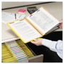 Smead Six-Section Pressboard Top Tab Classification Folders, Six SafeSHIELD Fasteners, 2 Dividers, Letter Size, Yellow, 10/Box View Product Image