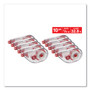 Universal Side-Application Correction Tape, Non-Refillable, Transparent Gray/Red Applicator, 0.2" x 393", 10/Pack View Product Image