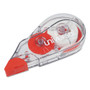 Universal Correction Tape Dispenser, Non-Refillable, Transparent Red Applicator, 0.2" x 315", 10/Pack (UNV75616) View Product Image