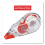 Universal Correction Tape Dispenser, Non-Refillable, Transparent Red Applicator, 0.2" x 315", 10/Pack (UNV75616) View Product Image