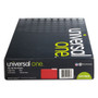 Universal Deluxe Colored Top Tab File Folders, 1/3-Cut Tabs: Assorted, Legal Size, Red/Light Red, 100/Box View Product Image