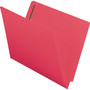 Smead Heavyweight Colored End Tab Fastener Folders, 0.75" Expansion, 2 Fasteners, Letter Size, Red Exterior, 50/Box View Product Image