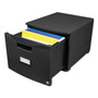 Storex Single-Drawer Mobile Filing Cabinet, 1 Legal/Letter-Size File Drawer, Black, 14.75" x 18.25" x 12.75" View Product Image