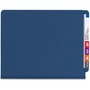 Smead End Tab Pressboard Classification Folders, Six SafeSHIELD Fasteners, 2" Expansion, 2 Dividers, Letter Size, Dark Blue, 10/Box (SMD26784) View Product Image