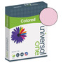 Universal Deluxe Colored Paper, 20 lb Bond Weight, 8.5 x 11, Pink, 500/Ream (UNV11204) View Product Image