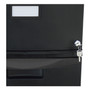 Storex Two-Drawer Mobile Filing Cabinet, 2 Legal/Letter-Size File Drawers, Black, 14.75" x 18.25" x 26" View Product Image