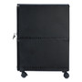 Storex Two-Drawer Mobile Filing Cabinet, 2 Legal/Letter-Size File Drawers, Black, 14.75" x 18.25" x 26" View Product Image