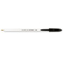 AbilityOne 7520010589978 SKILCRAFT Ballpoint Pen, Stick, Medium 1 mm, Black Ink, White Barrel, Dozen (NSN0589978) View Product Image