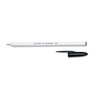 AbilityOne 7520010589978 SKILCRAFT Ballpoint Pen, Stick, Medium 1 mm, Black Ink, White Barrel, Dozen (NSN0589978) View Product Image
