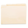 Universal Top Tab File Folders, 1/5-Cut Tabs: Assorted, Letter Size, 0.75" Expansion, Manila, 100/Box (UNV12115) View Product Image