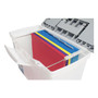 Storex Portable Letter/Legal Filebox with Organizer Lid, Letter/Legal Files, 14.5" x 10.5" x 12", Clear/Silver View Product Image