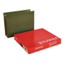 Universal Box Bottom Hanging File Folders, 3" Capacity, Letter Size, 1/5-Cut Tabs, Standard Green, 25/Box (UNV14143) View Product Image