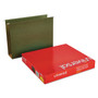 Universal Box Bottom Hanging File Folders, 3" Capacity, Letter Size, 1/5-Cut Tabs, Standard Green, 25/Box View Product Image