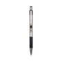 Zebra F-301 Ballpoint Pen, Retractable, Bold 1.6 mm, Black Ink, Stainless Steel/Black Barrel, 12/Pack (ZEB27310) View Product Image