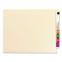 Smead End Tab Fastener Folders with Reinforced Straight Tabs, 11-pt Manila, 2 Fasteners: Top/Side, Letter Size, Manila, 50/Box View Product Image
