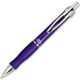 Zebra GR8 Gel Pen, Retractable, Medium 0.7 mm, Violet Ink, Violet/Silver Barrel, 12/Pack (ZEB42680) View Product Image