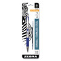 Zebra G-301 Gel Pen, Retractable, Medium 0.7 mm, Blue Ink, Stainless Steel/Blue Barrel (ZEB41321) View Product Image