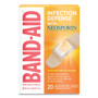 BAND-AID Antibiotic Adhesive Bandages, Assorted Sizes, 20/Box View Product Image