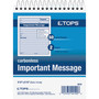 TOPS Telephone Message Book with Fax/Mobile Section, Two-Part Carbonless, 4.25 x 5.5, 50 Forms Total (TOP4010) View Product Image