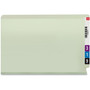Smead End Tab Pressboard Classification Folders, Two SafeSHIELD Coated Fasteners, 3" Expansion, Legal Size, Gray-Green, 25/Box View Product Image