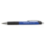Universal Comfort Grip Ballpoint Pen, Retractable, Medium 1 mm, Blue Ink, Blue/Black Barrel, Dozen View Product Image
