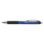 Universal Comfort Grip Ballpoint Pen, Retractable, Medium 1 mm, Blue Ink, Blue/Black Barrel, Dozen View Product Image