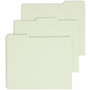 Smead Filing Guides with Blank Tab - Blank Assorted Tab(s) - Letter - Gray Pressboard, Green Tab(s) - 100% Recycled Product Image 