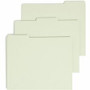 Smead Filing Guides with Blank Tab - Blank Assorted Tab(s) - Letter - Gray Pressboard, Green Tab(s) - 100% Recycled Product Image 