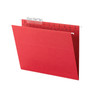 Smead TUFF Hanging Folders with Easy Slide Tab, Letter Size, 1/3-Cut Tabs, Red, 18/Box View Product Image