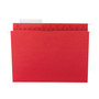 Smead TUFF Hanging Folders with Easy Slide Tab, Letter Size, 1/3-Cut Tabs, Red, 18/Box View Product Image
