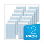 TOPS Prism + Colored Writing Pads, Narrow Rule, 50 Pastel Blue 5 x 8 Sheets, 12/Pack View Product Image