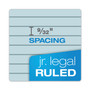 TOPS Prism + Colored Writing Pads, Narrow Rule, 50 Pastel Blue 5 x 8 Sheets, 12/Pack View Product Image