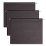 Smead Colored Hanging File Folders with 1/5 Cut Tabs, Letter Size, 1/5-Cut Tabs, Black, 25/Box View Product Image