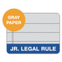 TOPS Prism + Colored Writing Pads, Narrow Rule, 50 Pastel Gray 5 x 8 Sheets, 12/Pack View Product Image