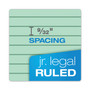 TOPS Prism + Colored Writing Pads, Narrow Rule, 50 Pastel Green 5 x 8 Sheets, 12/Pack View Product Image