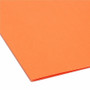Smead Colored Hanging File Folders with 1/5 Cut Tabs, Letter Size, 1/5-Cut Tabs, Orange, 25/Box View Product Image